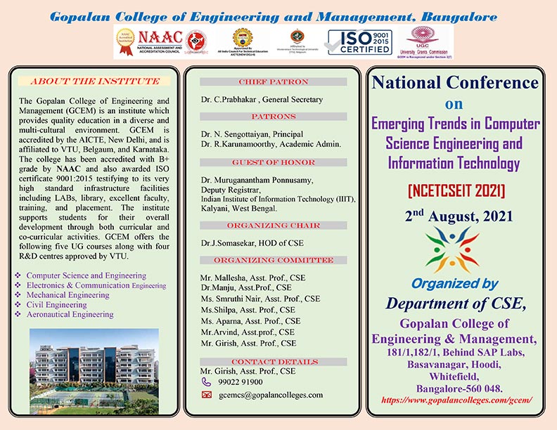 Emerging Trends in Computer Science Engineering and Information Technology